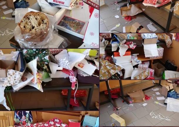 Vandali e ladri rubano pacchi di Natale in parrocchia a Borsano