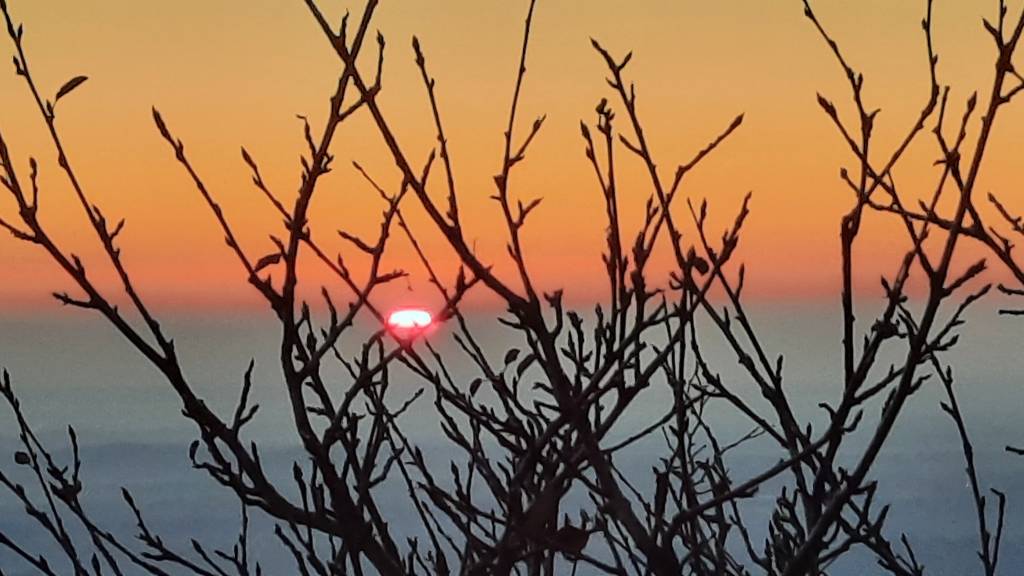 8.01, il sole nel caffè all\'alba del Forte di Orino