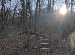 La nuova scala nel Parco Valle del Lanza