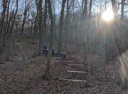 La nuova scala nel Parco Valle del Lanza