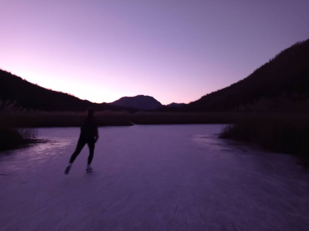 Sulla torbiera verso sera