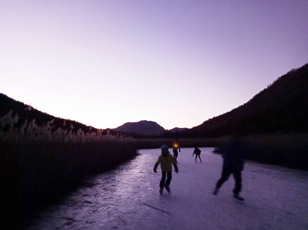 Sulla torbiera verso sera
