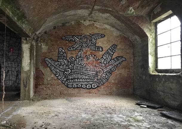 I murales dell'ex Isotta Fraschini di Saronno