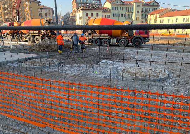 Il lavori in piazzale Trieste