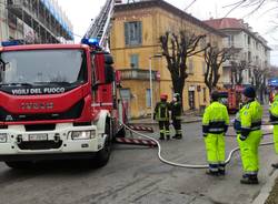 Incendio alla Casa del Popolo di Cislago