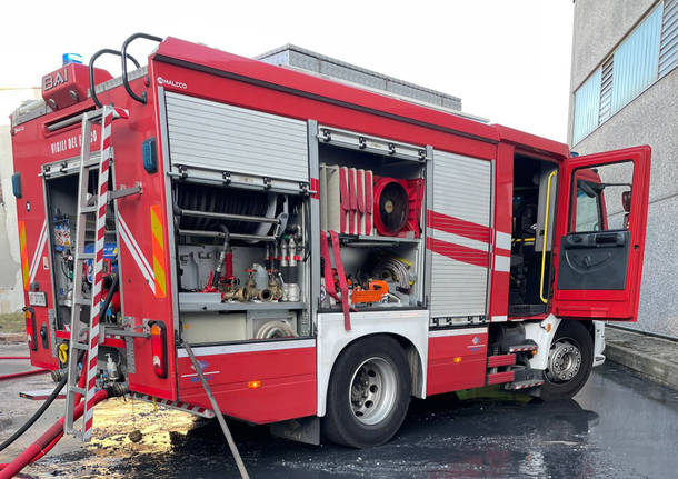 incendio azienda turbigo