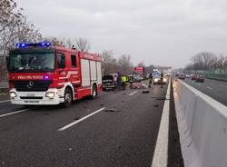 Incidente sull'A8 tra Legnano e Castellanza 3 gennaio 2022