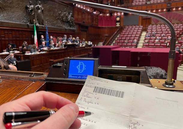 Le foto di Stefano Candiani dalla Camera per l'elezione del Presidente della Repubblica