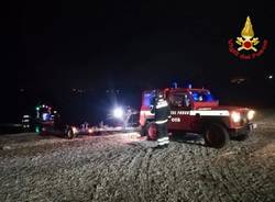 Soccorso dei Vigili del Fuoco all'Eremo di Santa Caterina del Sasso 