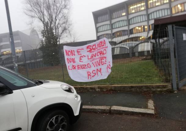 striscioni rete degli studenti medi