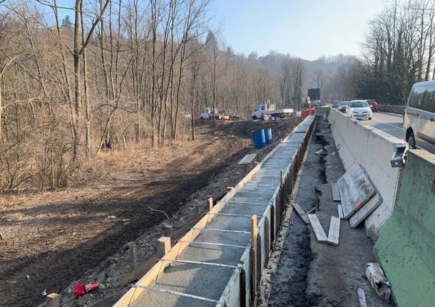 Vedano Olona - Lavori per la messa in sicurezza della Sp233 Varesina