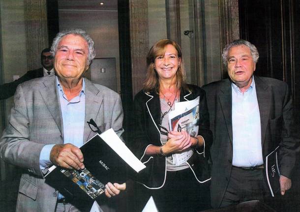 Angelo e Alfredo Castiglioni con Serena Massa ad Adulis