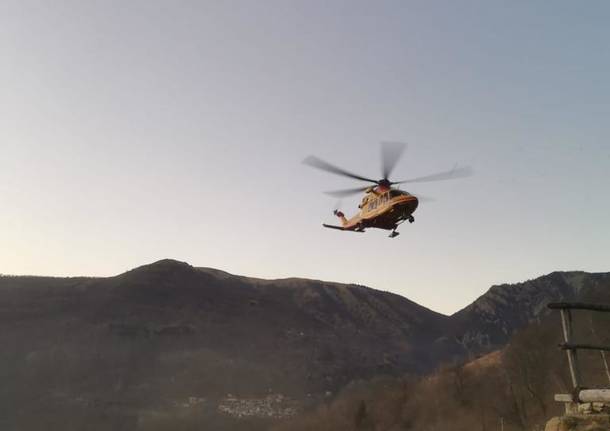 L’intervento di soccorso dell’escursionista di Monteviasco