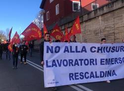 Corteo lavoratori Emerson di Rescaldina 