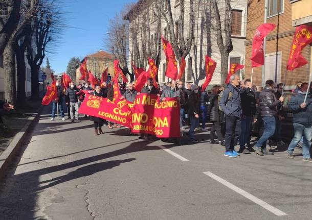 Corteo lavoratori Emerson di Rescaldina 