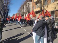 Corteo lavoratori Emerson di Rescaldina 