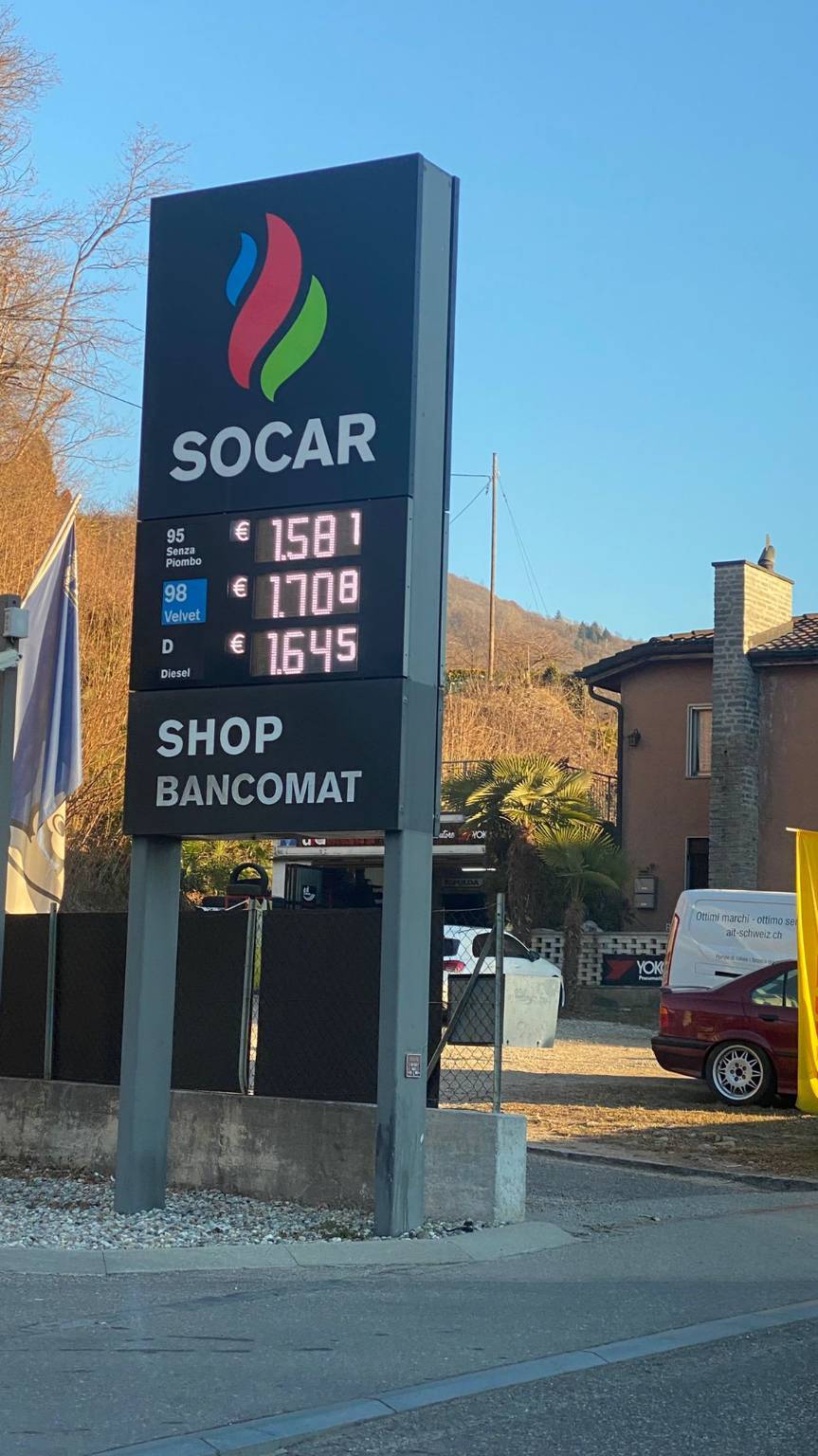I prezzi della benzina al confine