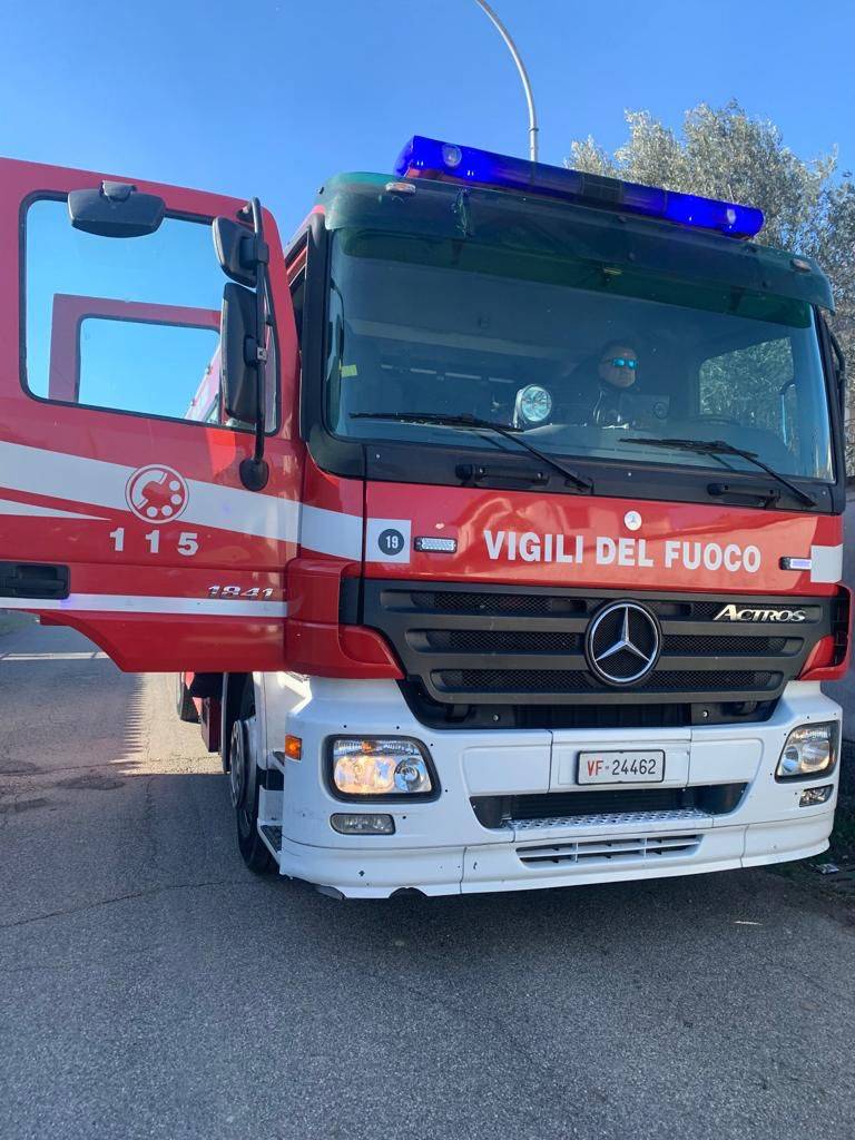 Incendio villetta a Parabiago