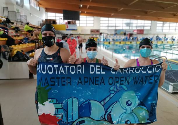 Nuotatori del Carroccio di Legnano impegnati con i campionati regionali