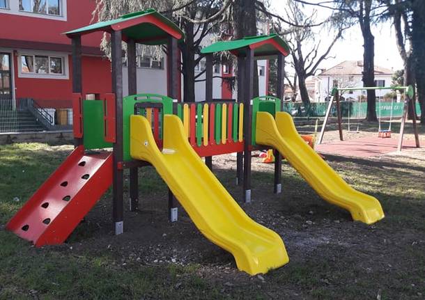 Nuovi giochi a Gerenzano al parco della scuola “G.P. Clerici” e al parco di via Casari/Firenze