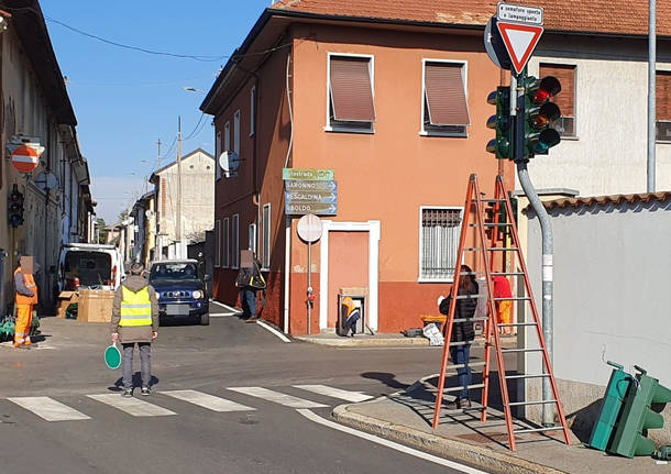 nuovi semafori a cerro maggiore