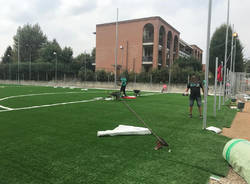 Terminati i lavori per il nuovo campo in sintetico in via Schuster a Rescaldina