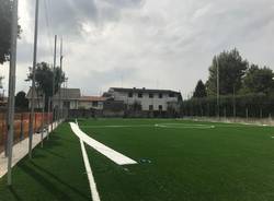 Terminati i lavori per il nuovo campo in sintetico in via Schuster a Rescaldina