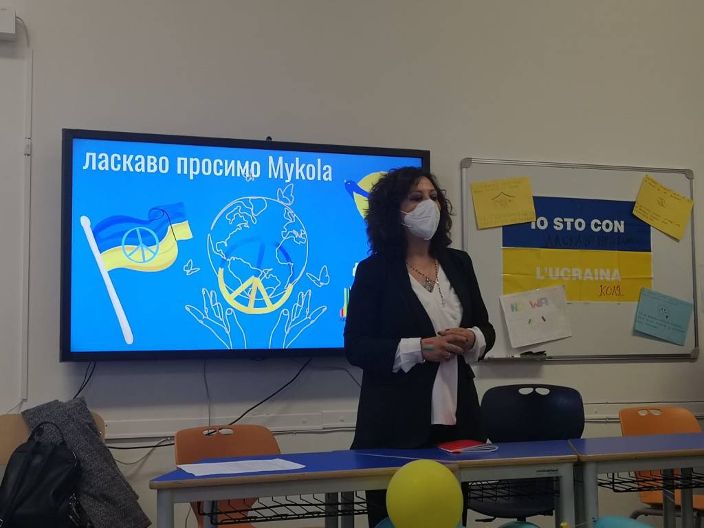 Accoglienza studente ucraino all'Isis Facchinetti di Castellanza