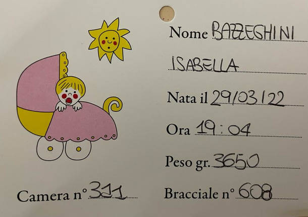 Benvenuta al mondo Isabella!