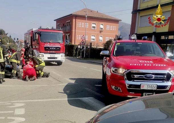 Doppio incidente stradale a Bisuschio