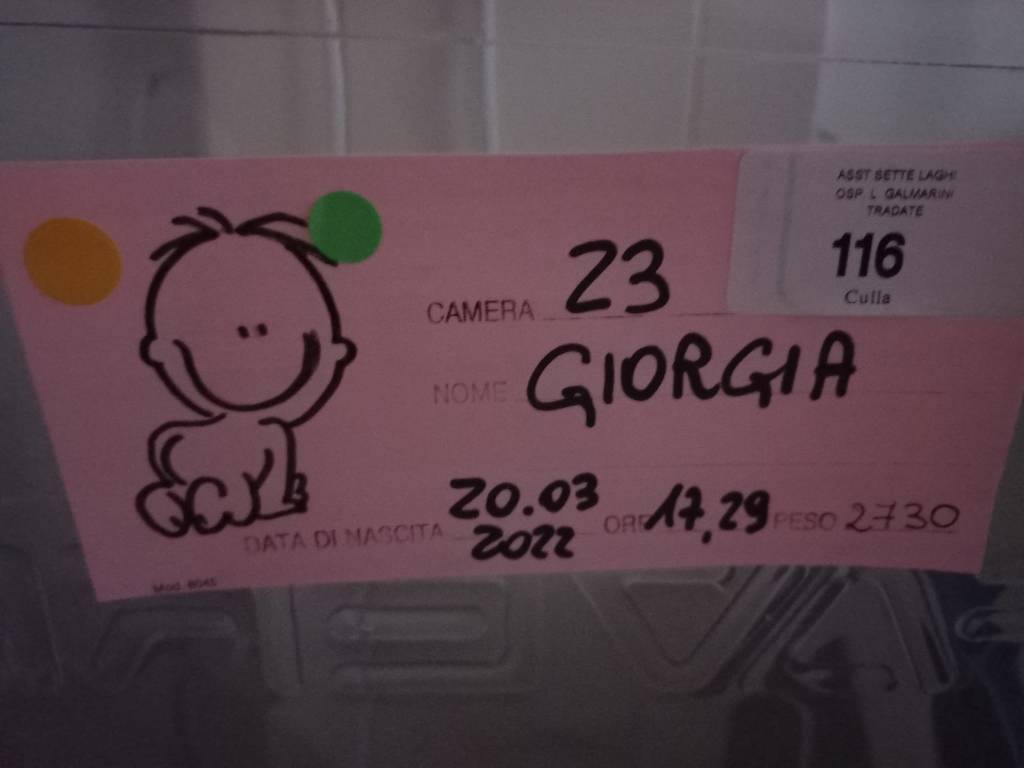 È nata Giorgia 