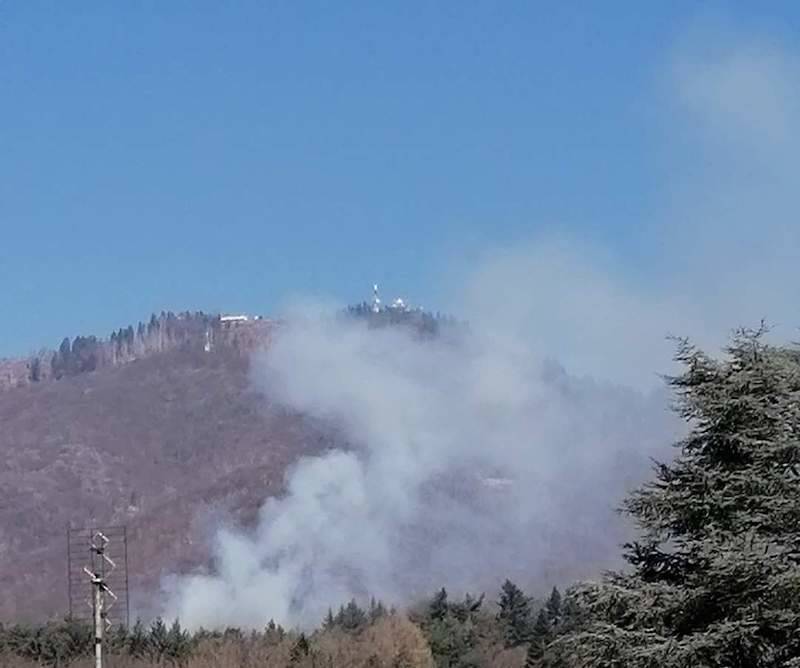 Incendio al Poggio di Luvinate