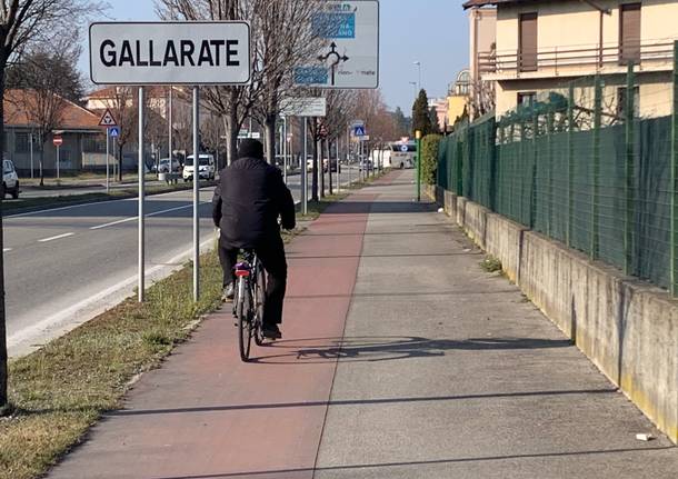 ciclabile via Schuster Gallarate 