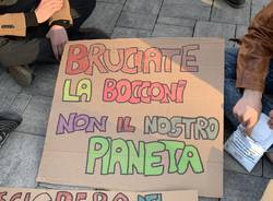 Giovani e cartelli colorati nel corteo di Fridays for Future a Varese