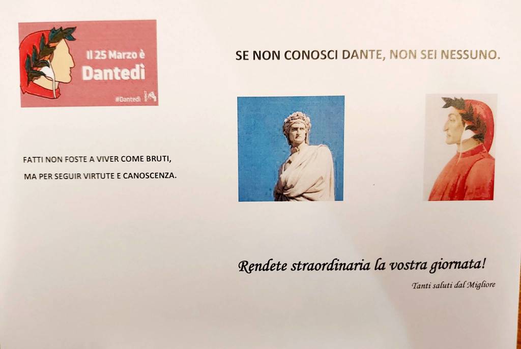 I ragazzi dell'Istituto Salesiano portano pillole di Dante in giro per Lugano