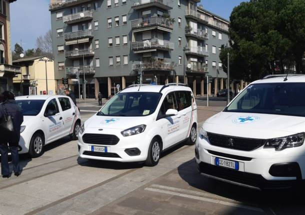 Inaugurazione dei tre mezzi della Croce Azzurra di San Vittore Olona