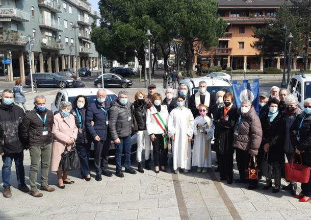 Inaugurazione dei tre mezzi della Croce Azzurra di San Vittore Olona