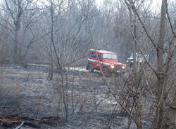 Incendio a Turbigo - A fuoco 6mila metri quadri di bosco