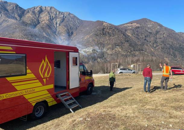 incendio bosco centovalli