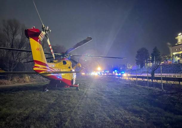 Incidente autostrada A8 albizzate marzo