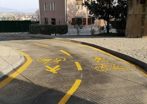 Induno Olona - Nuove piste ciclabili, marzo 2022