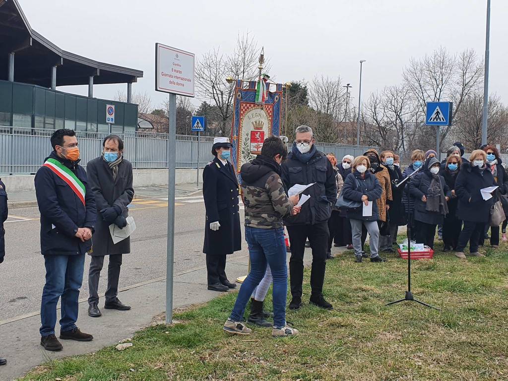 Intitolazione giardino "8 Marzo - Giornata Internazionale della Donna" a Legnano