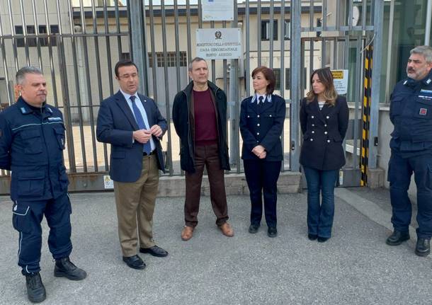 isabella tovaglieri stefano candiani visita carcere busto arsizio marzo 2022