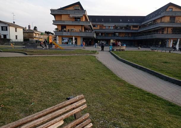 La situazione in "piazza mercato" a Vergiate