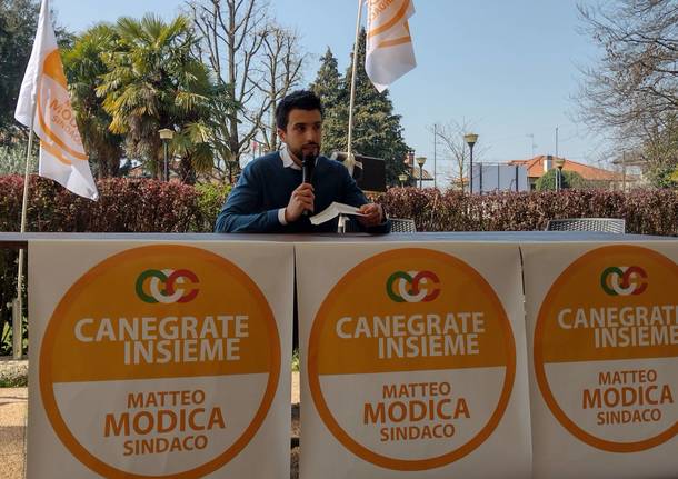 Matteo Modica si presenta come candidato sindaco di Canegrate Insieme