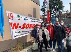 Presidio sindacati all'ospedale del Ponte di Varese