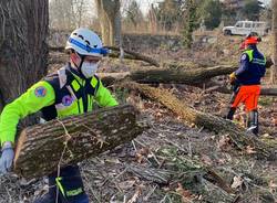 Protezione civile di Legnano all'opera al Parco dei Mulini