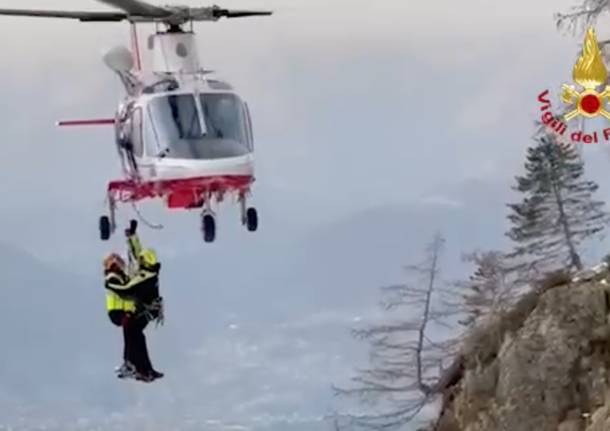 salvataggio monte legnone vigili del fuoco soccorso alpino