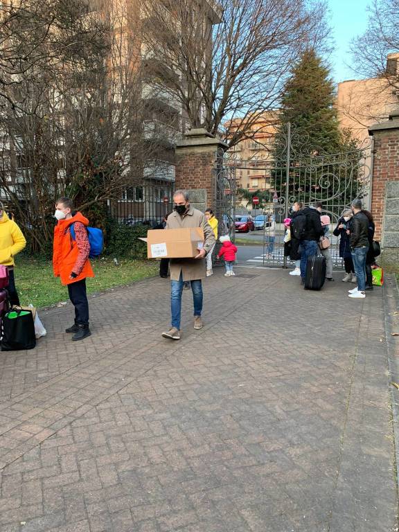 Sono arrivati i profughi ucraini accolti a Busto Arsizio da Aubam