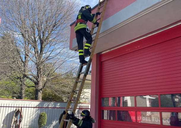 addestramento vigili del fuoco inveruno